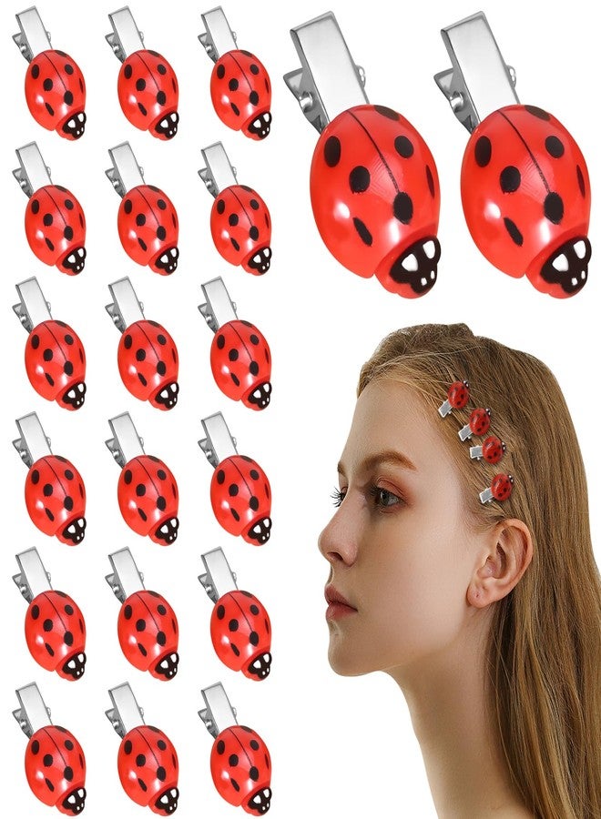 CYUXING 20Pcs Fun Ladybug Hair Clips for Women & Girls, Whimsical Cute Bug Hair Accessories with Metal Grip | Fun Decorative Clips for Daily Use & Cosplay Themed Party & Halloween - Image 1